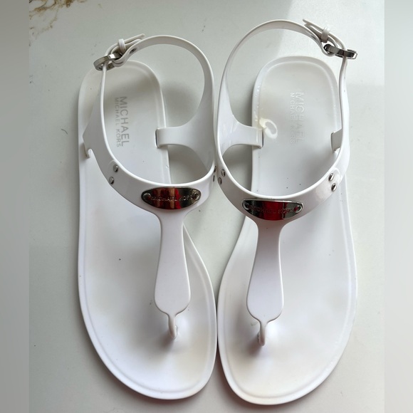 Michael Kors Shoes - MICHAEL Michael Kors Plate Jelly Thong Sandals as 10